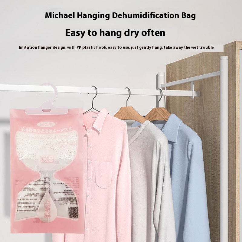 Dehumidification Bag Hangable Moisture-proof Mildew-proof Bag Household Wardrobe Bedroom Moisture Absorption Desiccant Wardrobe Moisture Removal Artifact