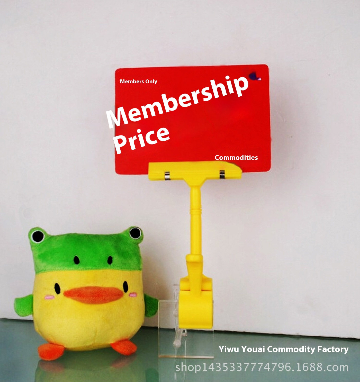 Brand Bold Thumb Clip T-shaped Advertising Clip POPSupermarket Price Clip Plastic Promotion Advertising Clip