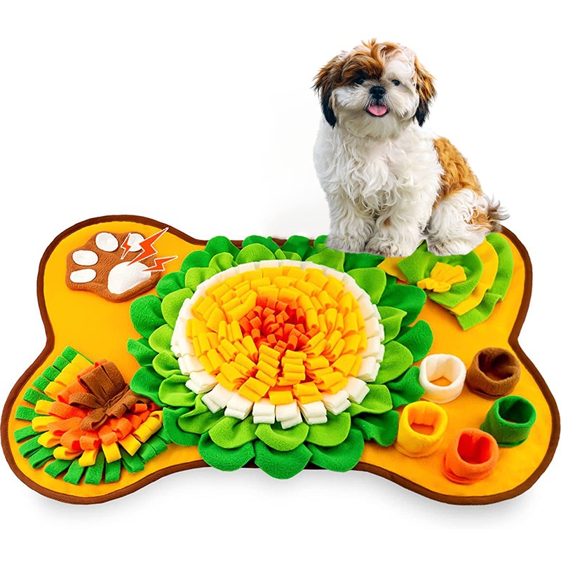 Pet Dog Sniffing Toy Pad Cat And Dog Sniffing Pad Washable Fun Food Hiding Puzzle Slow Food Sniffing Pad