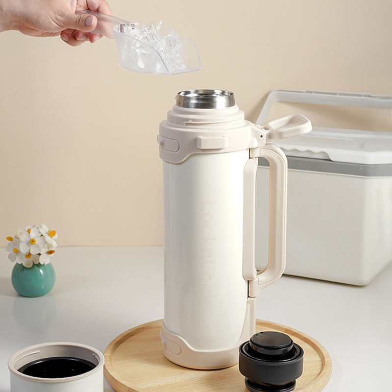 Wide Mouth Thermos Bottle Outdoor Camping Thermos Bottle Can Be Carried Or Shouldered