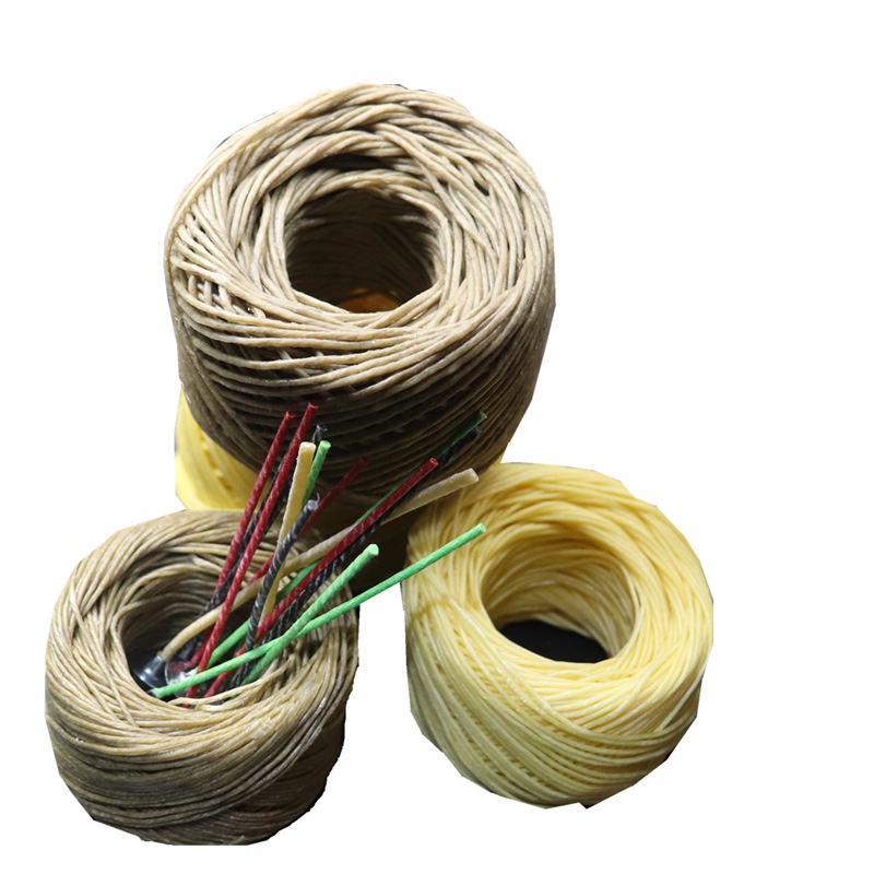 Christmas Colored Cotton Core Hemp Fiber Beeswax Candle Core Handmade D I Y W I C K S Aromatherapy Candle Material Wax Core - 5