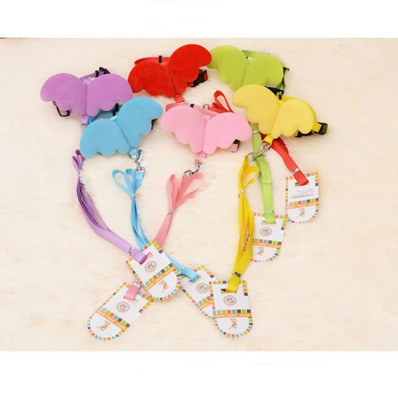 Pet Supplies Cat Leash Angel Wings Chest Harness Kitten I-shaped Leash Direct Special Price
