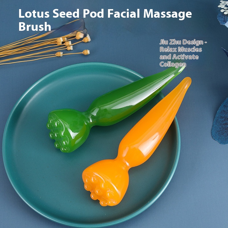 Lotus Canopy Dabing Stick Facial Massage Eye Pulling Meridian Lift Point Head Tongmeridian Body Universal Scraping Tool