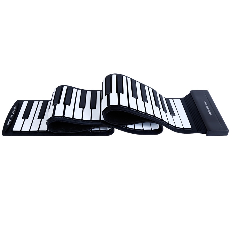 88-key Hand-rolled Piano For Beginners, Electronic Piano, Portable Keyboard, Silicone Soft Piano, Thickened One Piece Drop Shipping