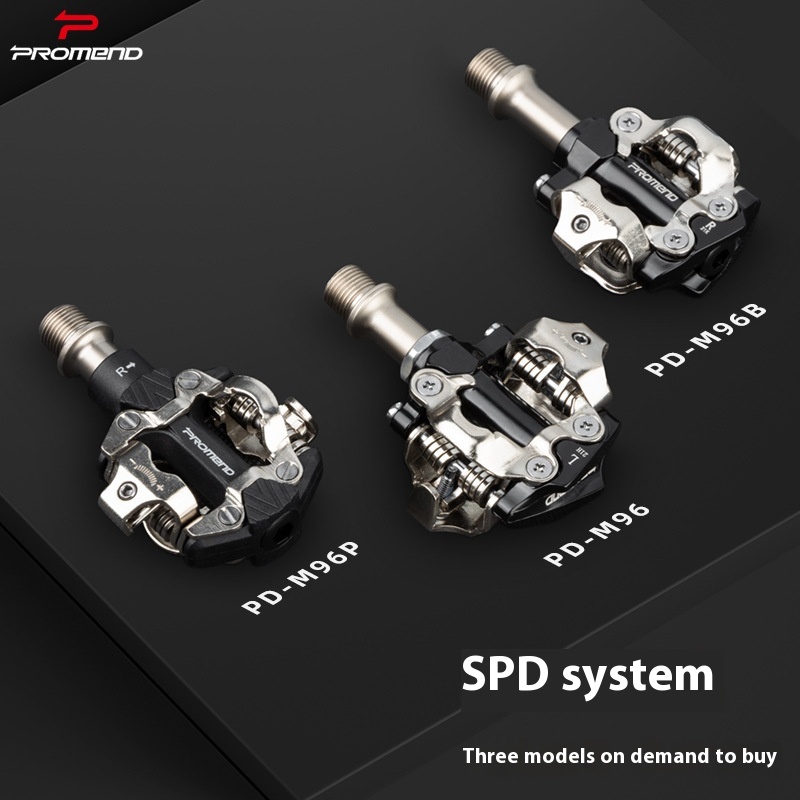 PROMENDUltra-light Aluminum Alloy Nylon Bicycle Pedal With Lock Plate Bearing SPDMountain Bike Lock Pedal M96