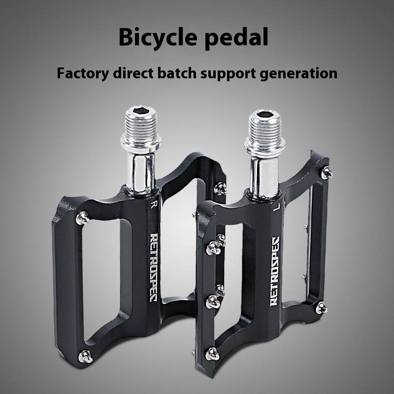 RETROSPECBicycle Pedal Aluminum Alloy Folding Bearing Mountain Bike Pedal Road Bike Pedal