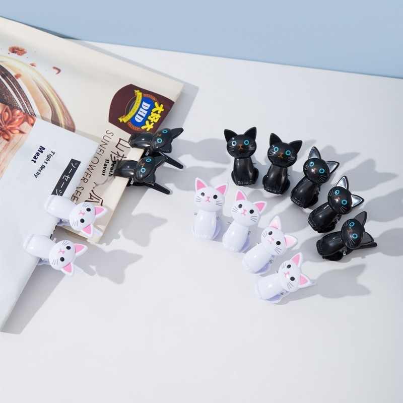 Cat Office Small Clips8 Packs Snack Clips Windproof Clips Clothes Clips Pants Clips Storage Clips Multifunctional