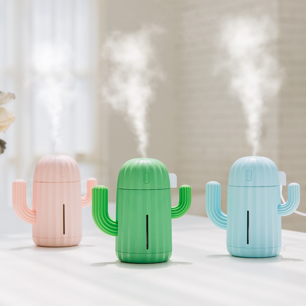 Cactus Usb Car Humidifier Small Household Silent Atomizer Desktop Aromatherapy Mini Air Humidifier