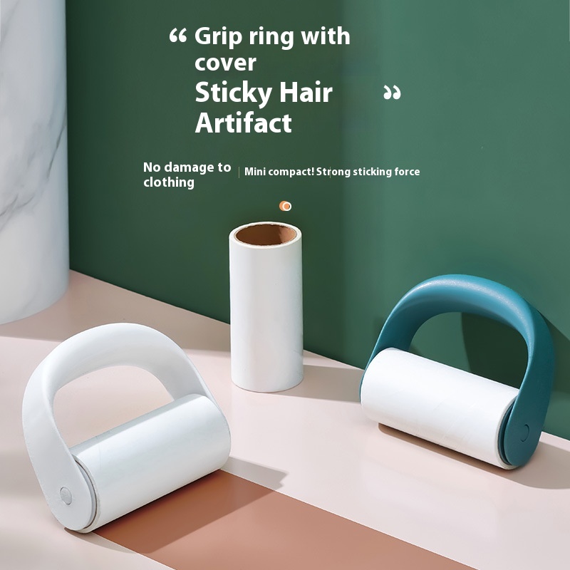 Nordic Style Design Home Clothes Hair Remover Hand Tear Sticky Paper Roller Brush Sticky Roller Pet Hair Remover