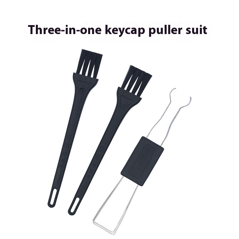 Mechanical Keyboard Puller Dual-purpose Wire Puller Keycap Puller Shaft Replacement Brush Cleaning Tool Set