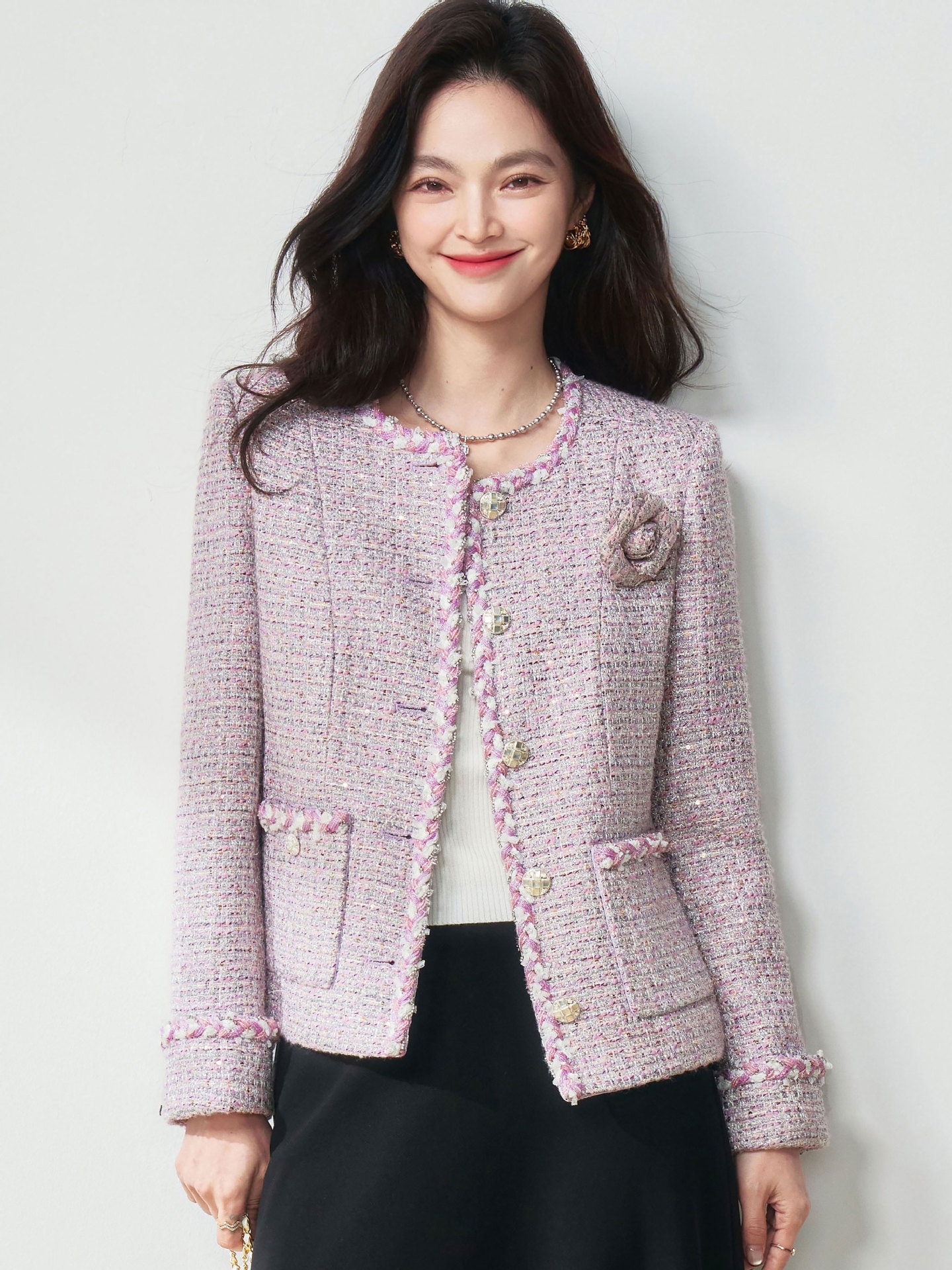 Multi-color Glitter Powder/silver Glitter Sequin Short Jacket