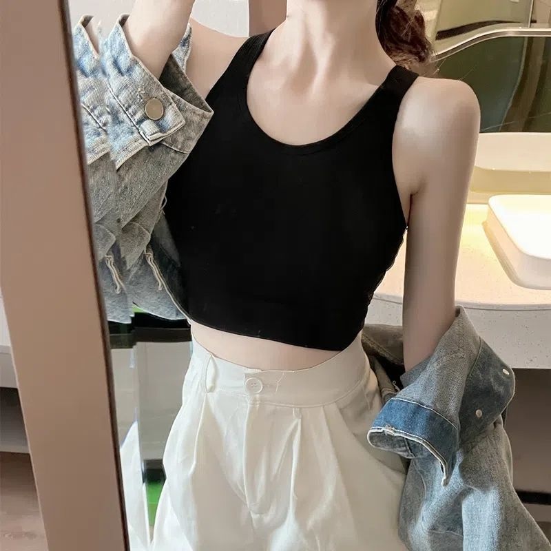 Women's Sports Bra Without Steel Ring,Sexy Beautiful Back,Bra Wrap,Girl's Bottoming Camisole,Inner Wear And Outer Wear Sleeping Bra