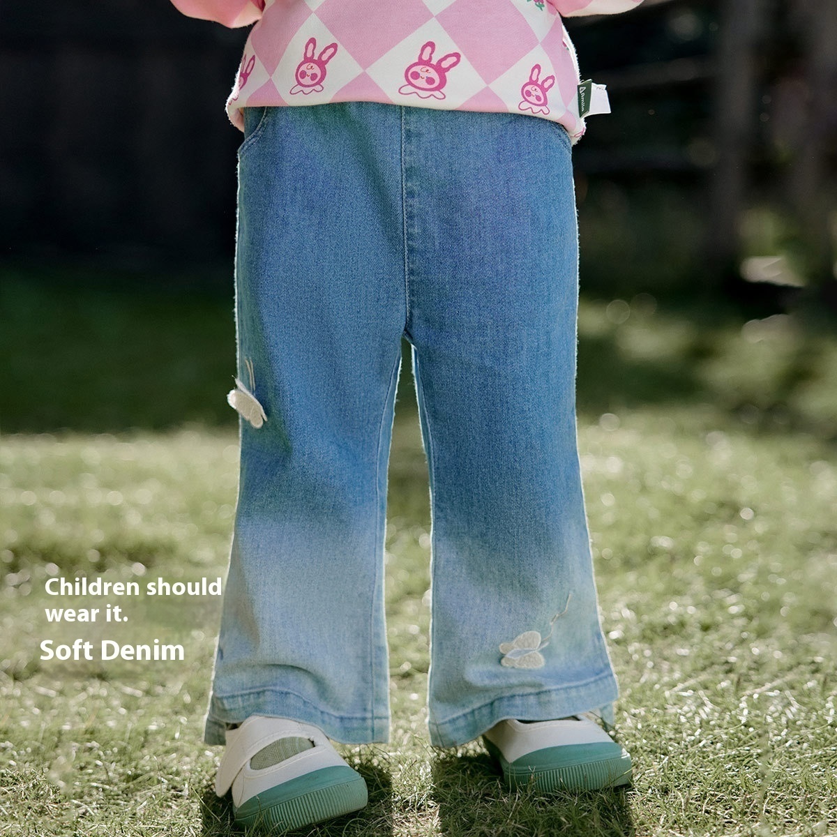 Girls Gradient Slim Jeans Tongbei Children's Clothing Spring Children's Fashion Korean Version Of Denim Clothing