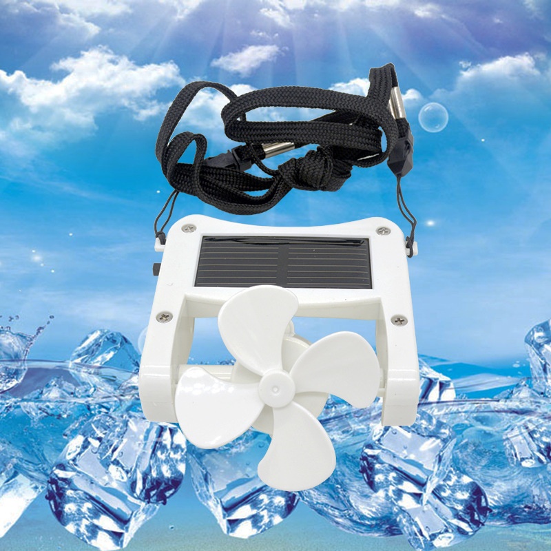 USBClip Fan Summer Mini Student Portable Mountaineering Strong Wind Small Hat Clip Solar Charging Fan