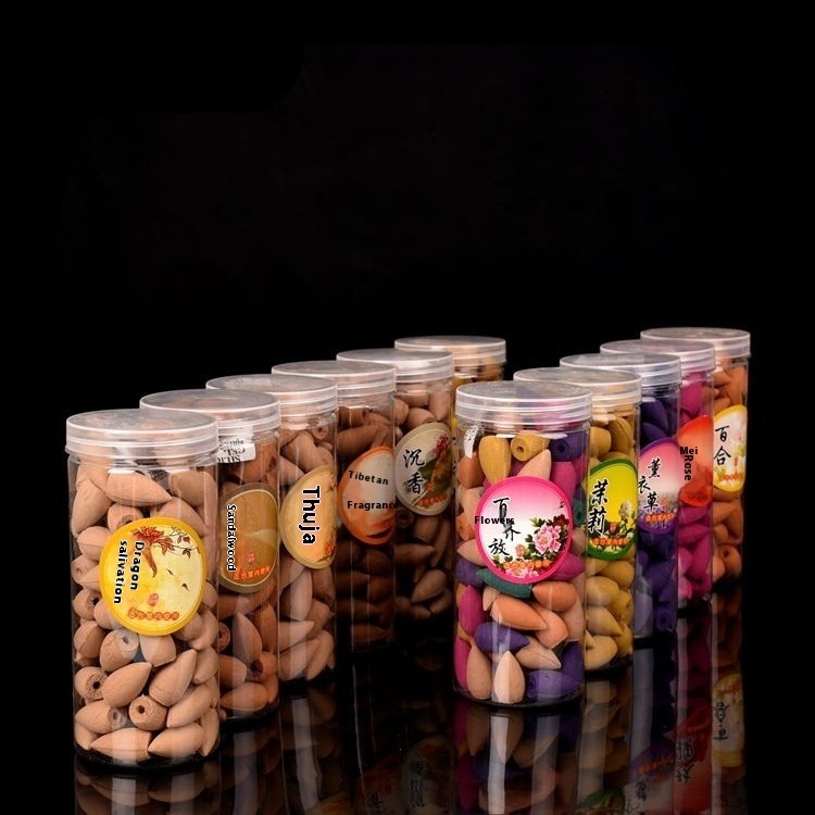 Backflow Incense PVCSoft Box Packaging Incense Tower Incense Cone Incense Backflow Incense Bullet Backflow Incense Multi-flavor