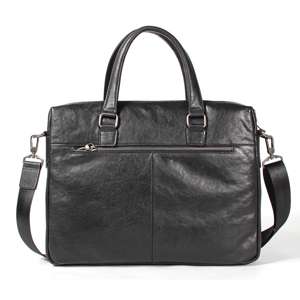 Top Layer Cowhide Men's Briefcase Business Handbag Genuine Leather Men's Bag Waterproof Large Capacity Messenger Bag Personality - 4