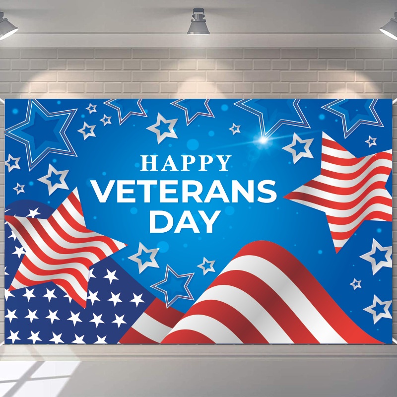 American Independence Day Background Cloth Red And White Stars And Stripes Independence Day Party Decoration American National Day Flag