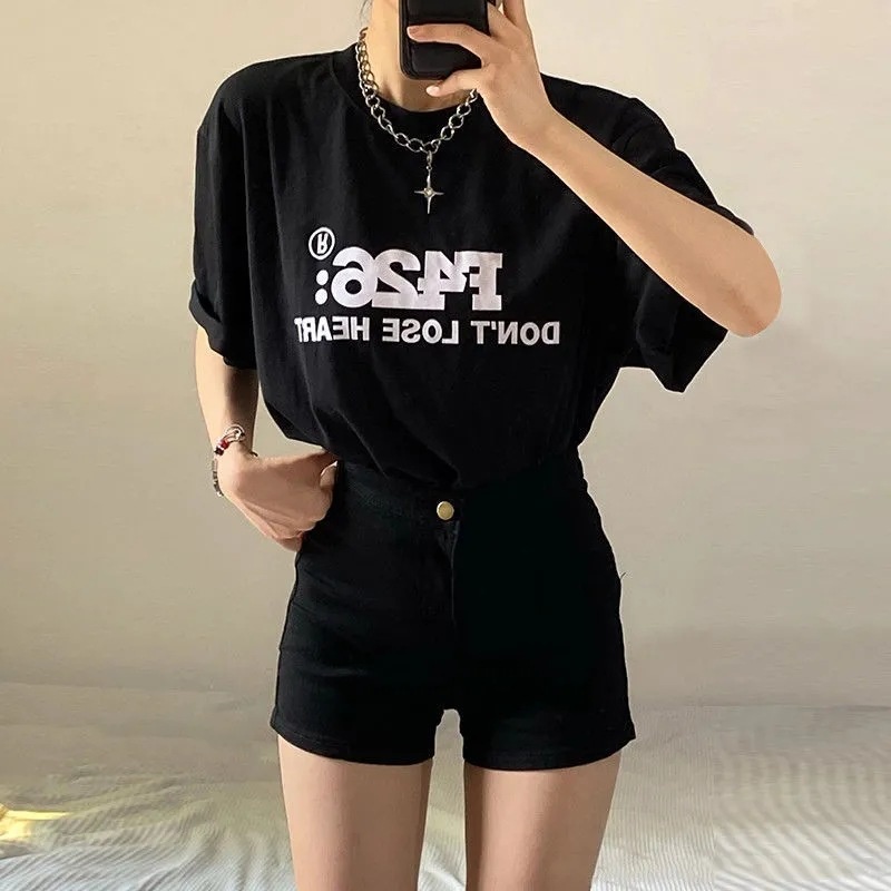 Black High Waist Denim Shorts For Women Summer Design Hot Girl Internet Celebrity Tight Elastic Slim Hip Hot Pants