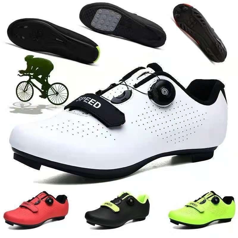 Cycling Shoes Road Lock Shoes Men's Mountain Lock Shoes Bicycle Shoes Dynamic Cycling Shoes Lockless Cycling Shoes