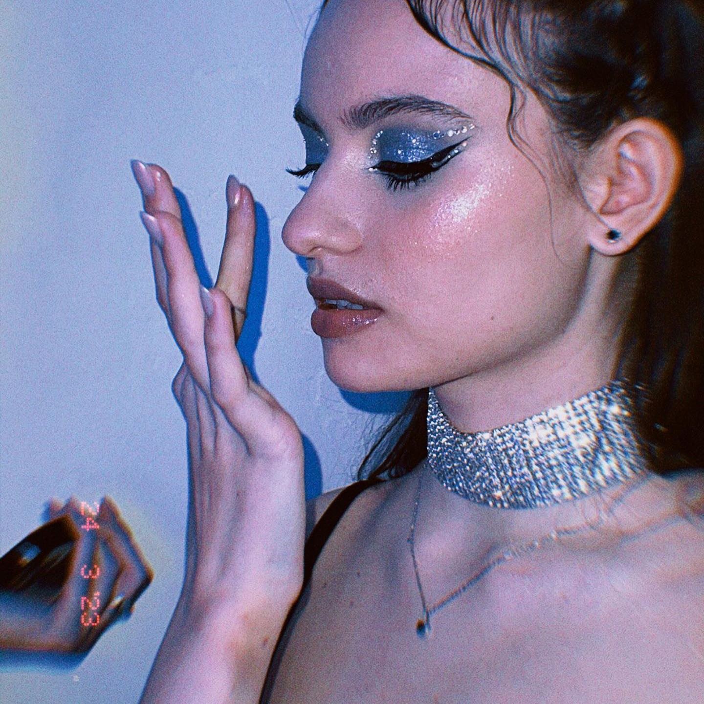 Hot-selling European And American Fashion Accessories,Super Flash Rhinestone Necklace,Short Necklace,Full Diamond Necklace