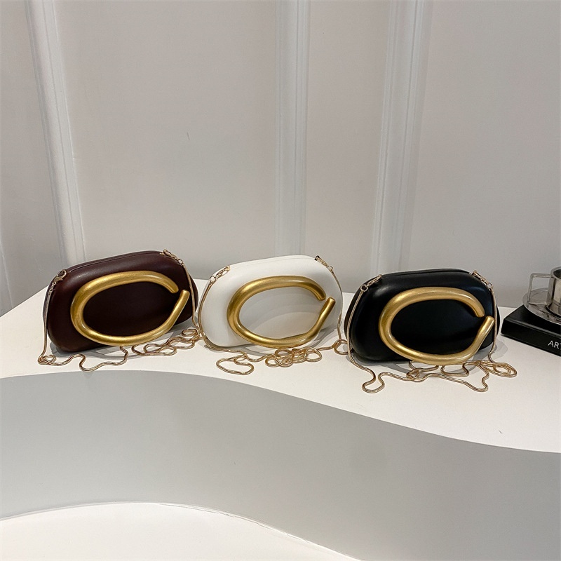 Women's Bag Evening Bag Gold-plated Handbag Snake Bone Chain Crossbody Evening Bag Cosmetic Bag Mobile Phone Bag