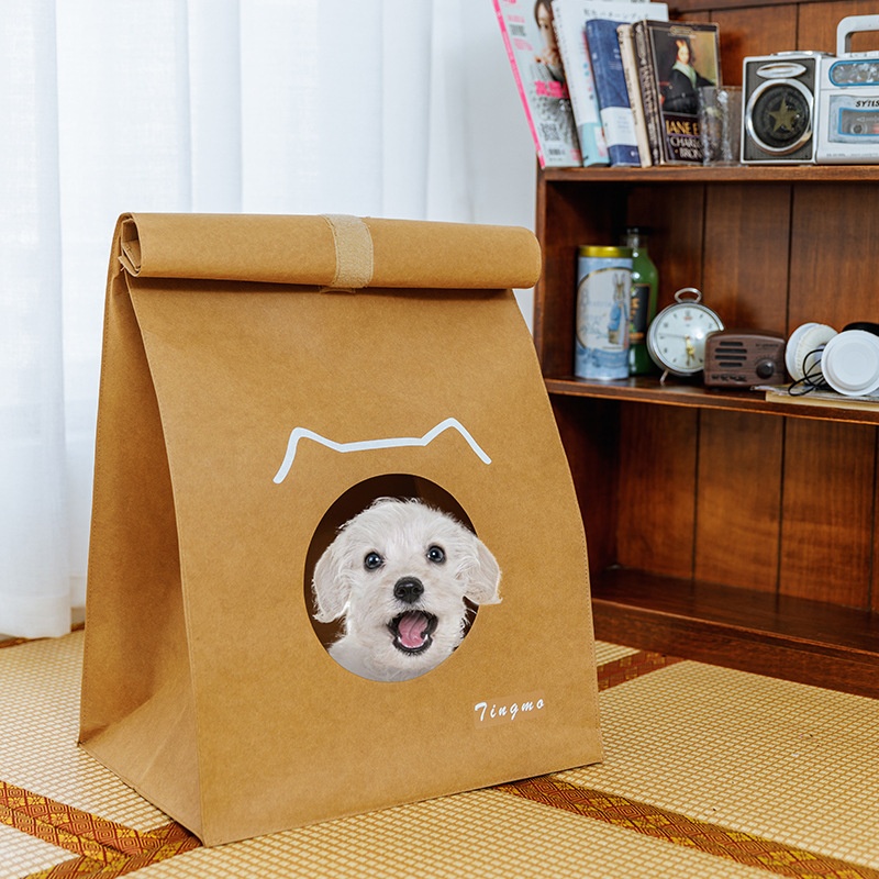 Cute Puppy Pet House Universal For All Seasons House Washable Kraft Paper Bite-resistant And Unbreakable