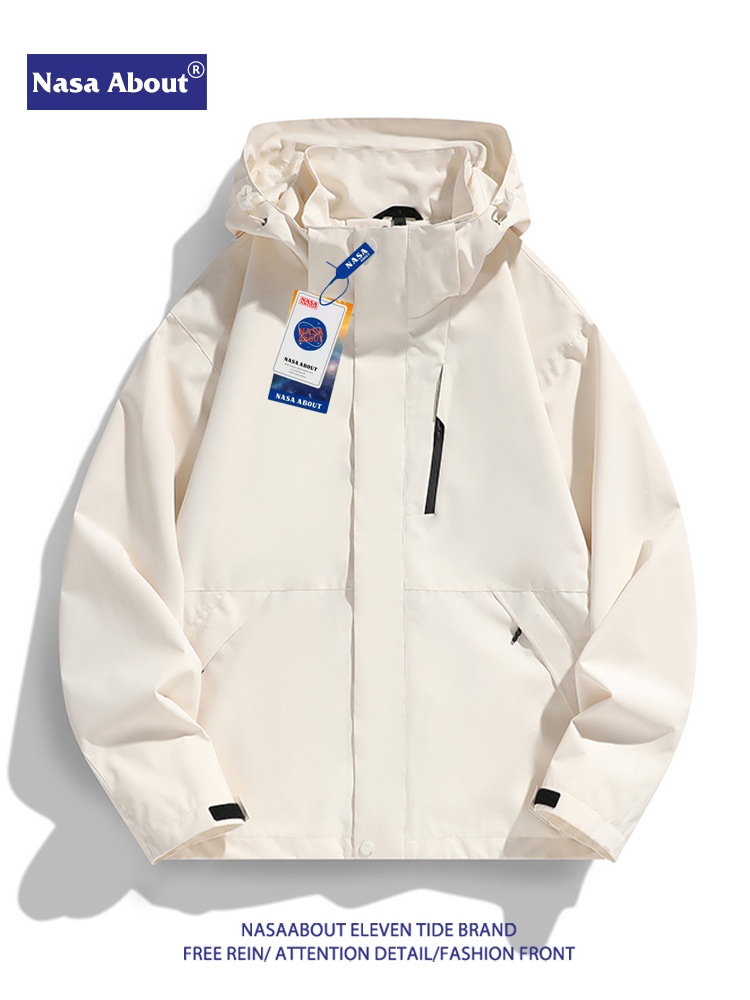 NASA Charge Clothes Three-in-One Men's And Women's Jacket Windproof Rainproof Spring And Autumn Mountaineering Suit Two-Piece Tide