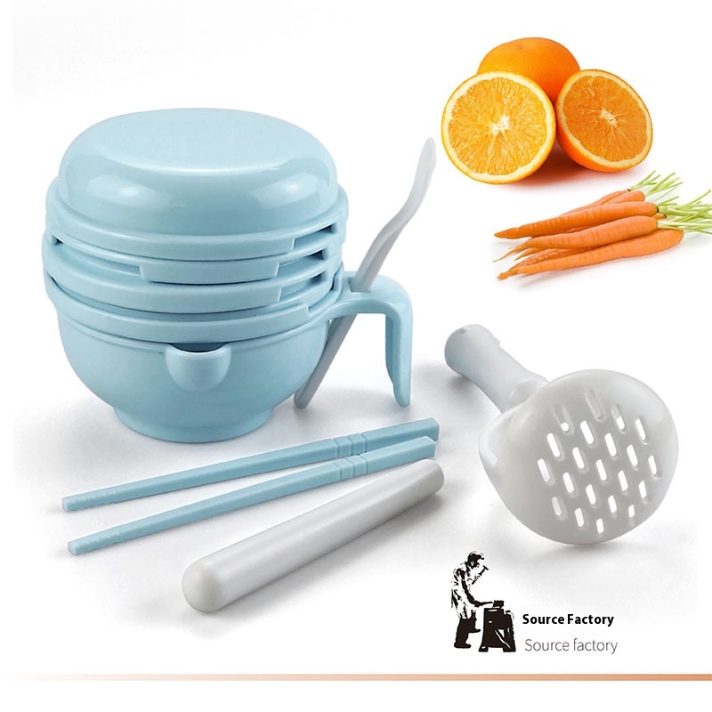 Manual Baby Food Grinder Baby Fruit Juicer Children Food Grinding Tool Set
