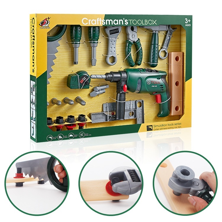Electric Tool Set Creative Simulation Toy Electric Drill Wrench Repair Tool Educational Pretend Play Simulation Toy
