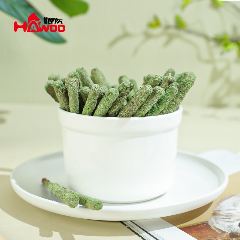 Hawo Cat Grass Sticks Bagged Catnip Flavored Wood Tianjiao Sticks8 Pieces Pet Teeth Cleaning Cat Snacks