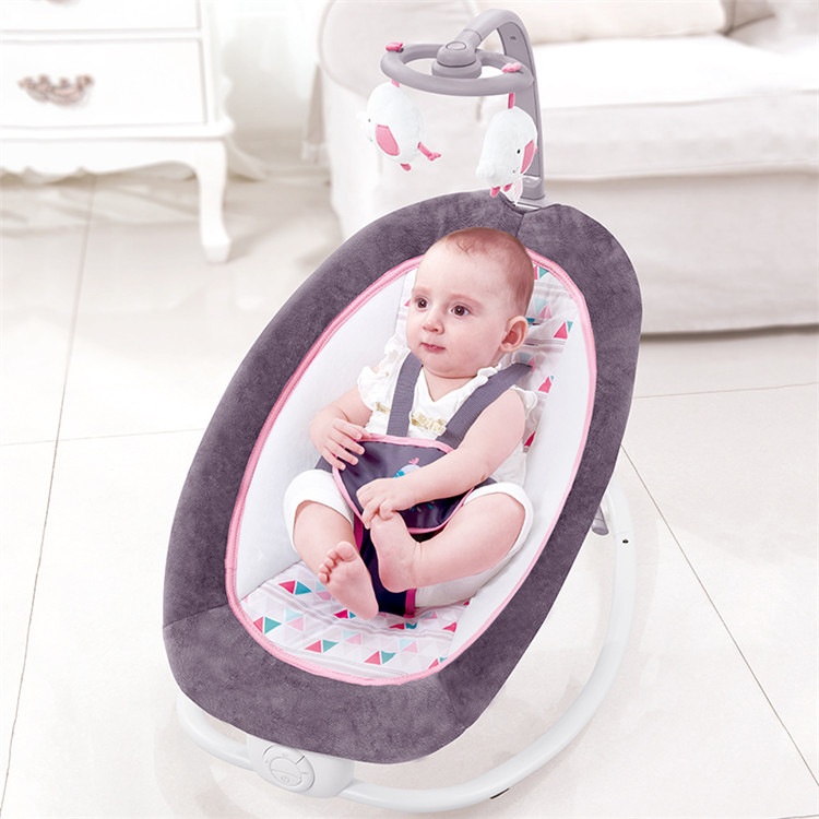 Baby Multifunctional Folding Rocking Chair With Music Vibration Travel Rocking Chair Adjustable Baby Recliner Baby Coaxing Chair