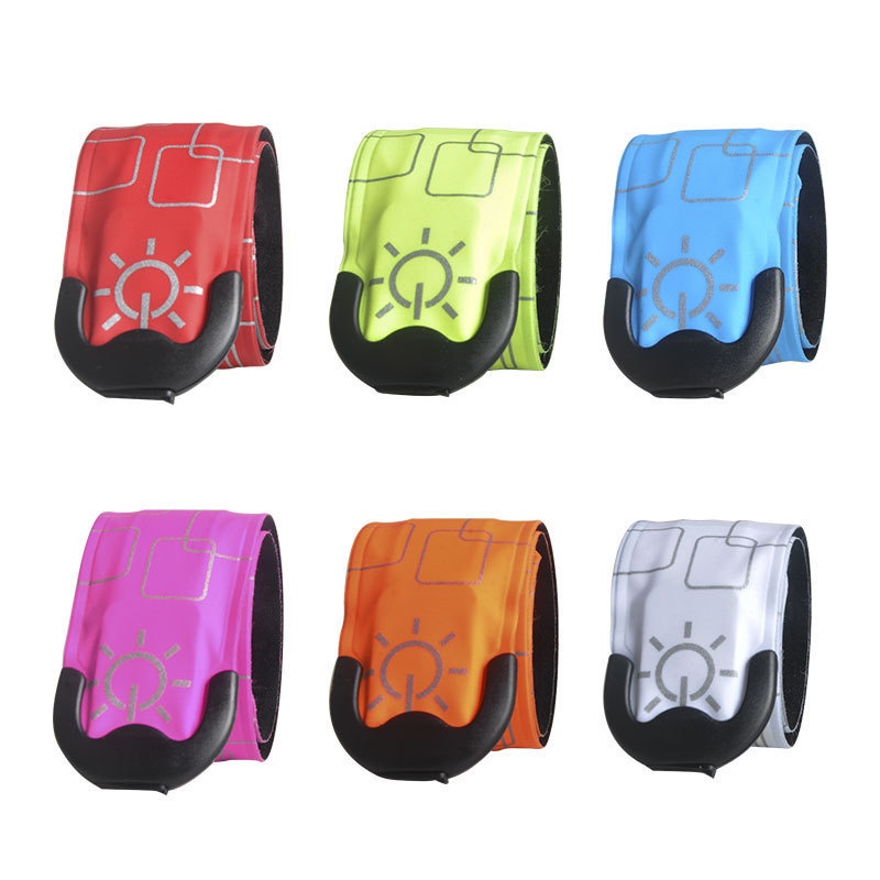 USBRechargeable LEDGlowing Voltage Slap Bracelet,Flashing Slap Band