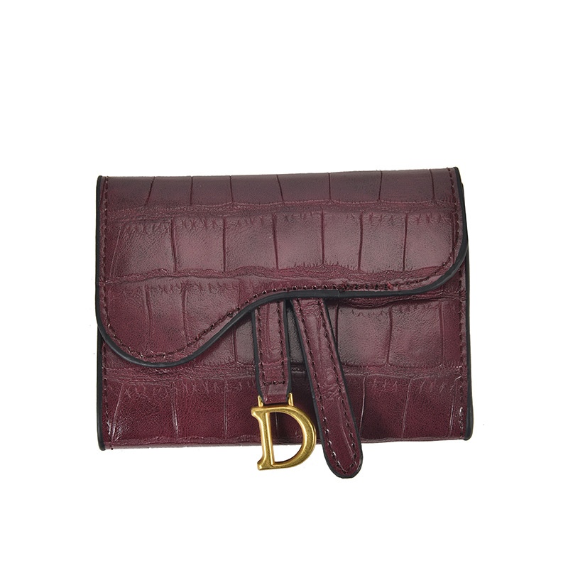Special For Women's Wallet Long Folding Wallet D Dijia Coin Purse Retro Stone Pattern Card Bag