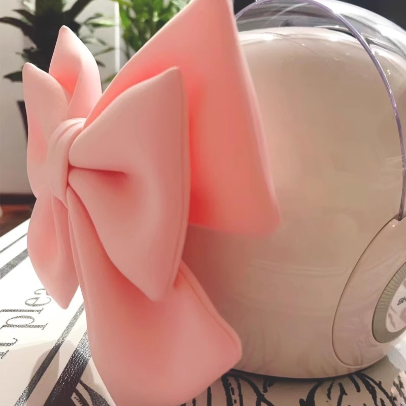 Electric Vehicle Decoration Accessories Yadi Emma Luna Tailing Battery Car Helmet Motorcycle Back Seat Bow