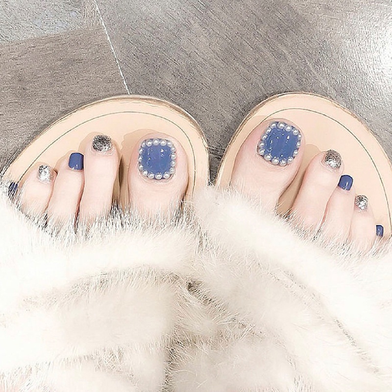 Summer Fake Nails Nail Stickers White Temperament Detachable Nail Stickers Wearable Nail Stickers Finished Product