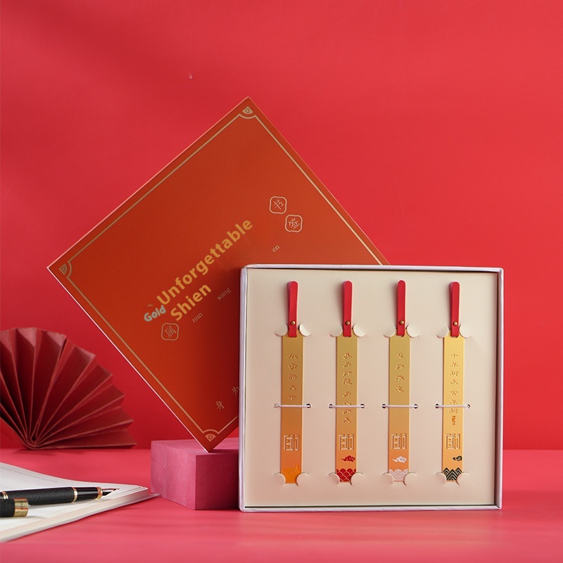 Unforgettable Teacher's Grace Gift Box Set Text National Metal Bookmark Student Graduation Teacher's Day Gift For Teachers And Classmates