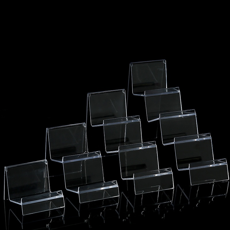 Thickened Transparent Wallet Display Rack Plastic Mobile Phone Mask Display Rack Glasses Store Table Countertop Display Rack