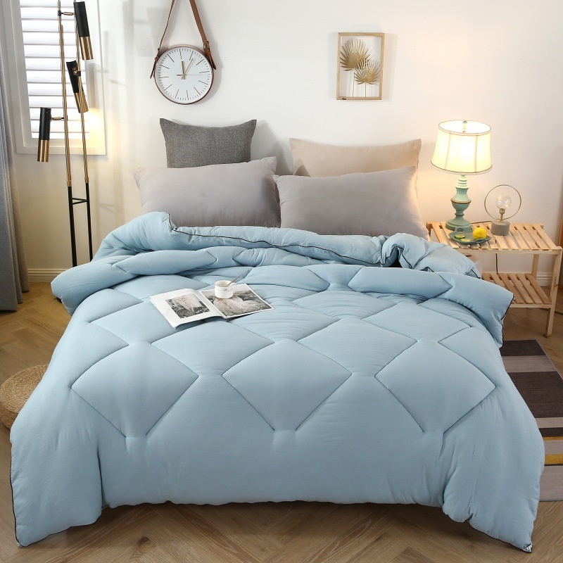 Washed Cotton Winter Quilt Plain Thickened Spring And Autumn Quilt Four Seasons Fiber