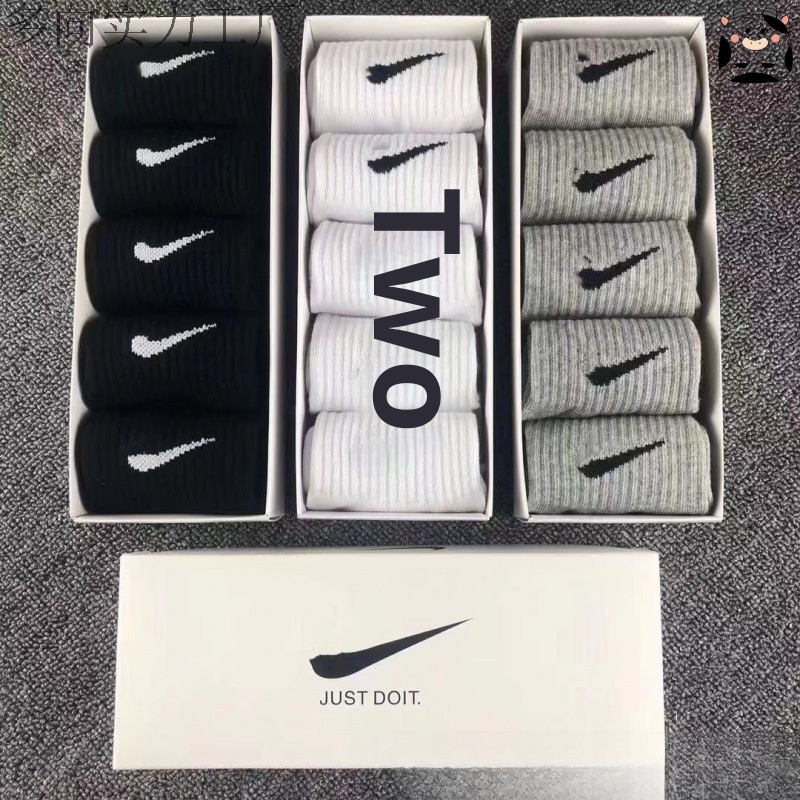 Nk Boxed Suwan Nikester Socks Hook Hook Men And Women Long Tube Mid-tube Socks Short Tube Cotton Sports Socks Casual Socks