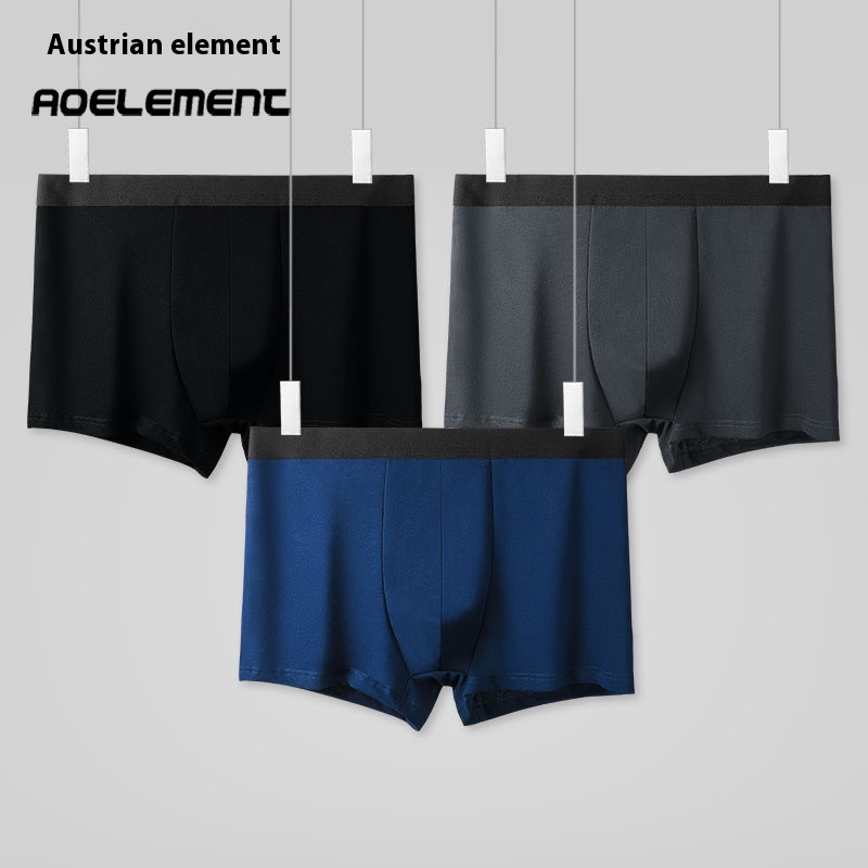 Men's Pure Cotton Underwear Men's Sports Boxer Briefs Full Cotton Large Size Boxer Shorts Breathable Boys'Pants Bottomsy