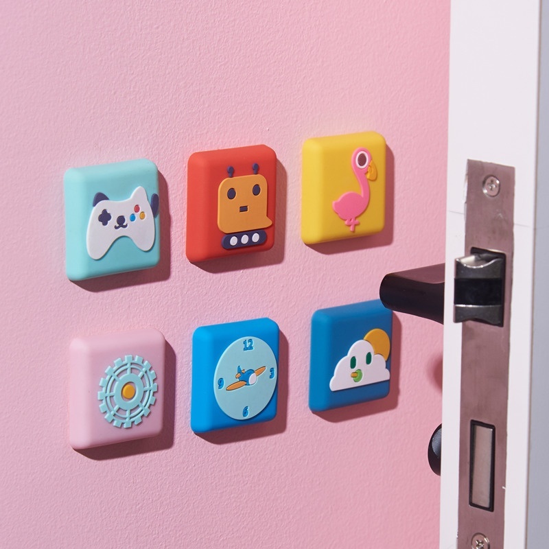 Cute Silicone Anti-collision Pads,Creative Mobile Phone APPSeries,Fashionable And Practical,Time Does Not Wait For Large Numbers Of People,From Large Discounts