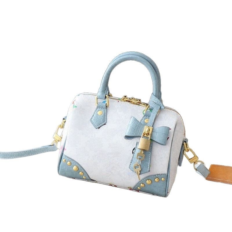 Foreign Trade Bag Women's Bag European And American Retro Pillow Bag Boston Handbag Crossbody Women's Bag