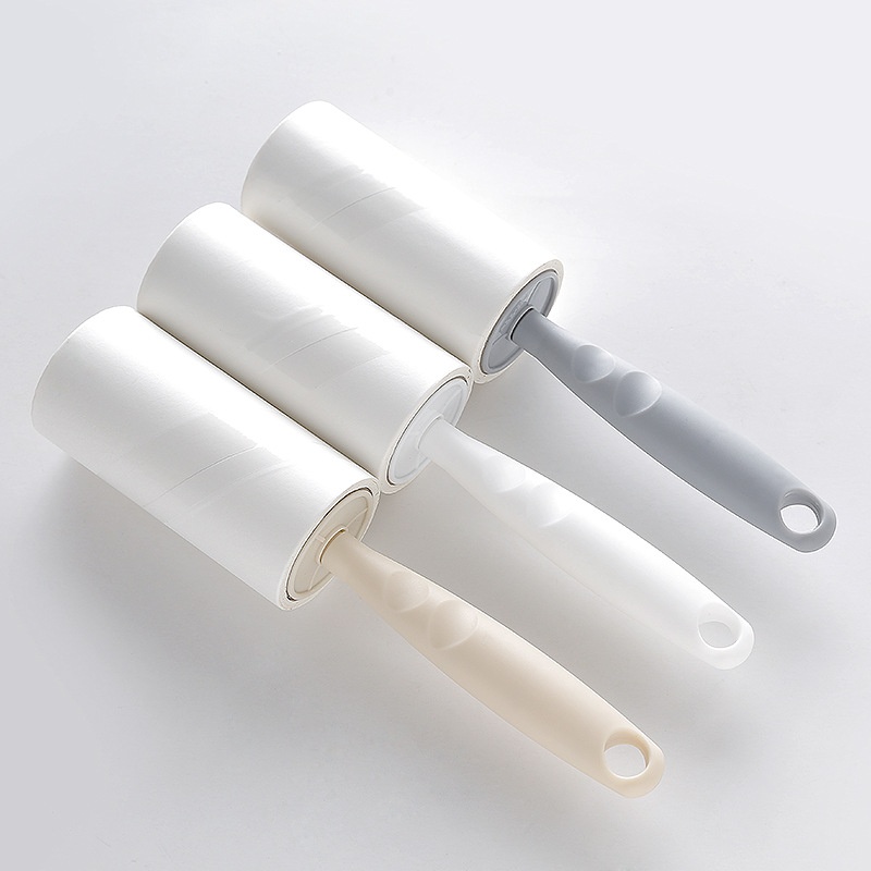 【Hedou Y】Long-handled Lint Remover Roller-type Tearable Sticky Paper Portable Clothing Dust Removal Lint Roller
