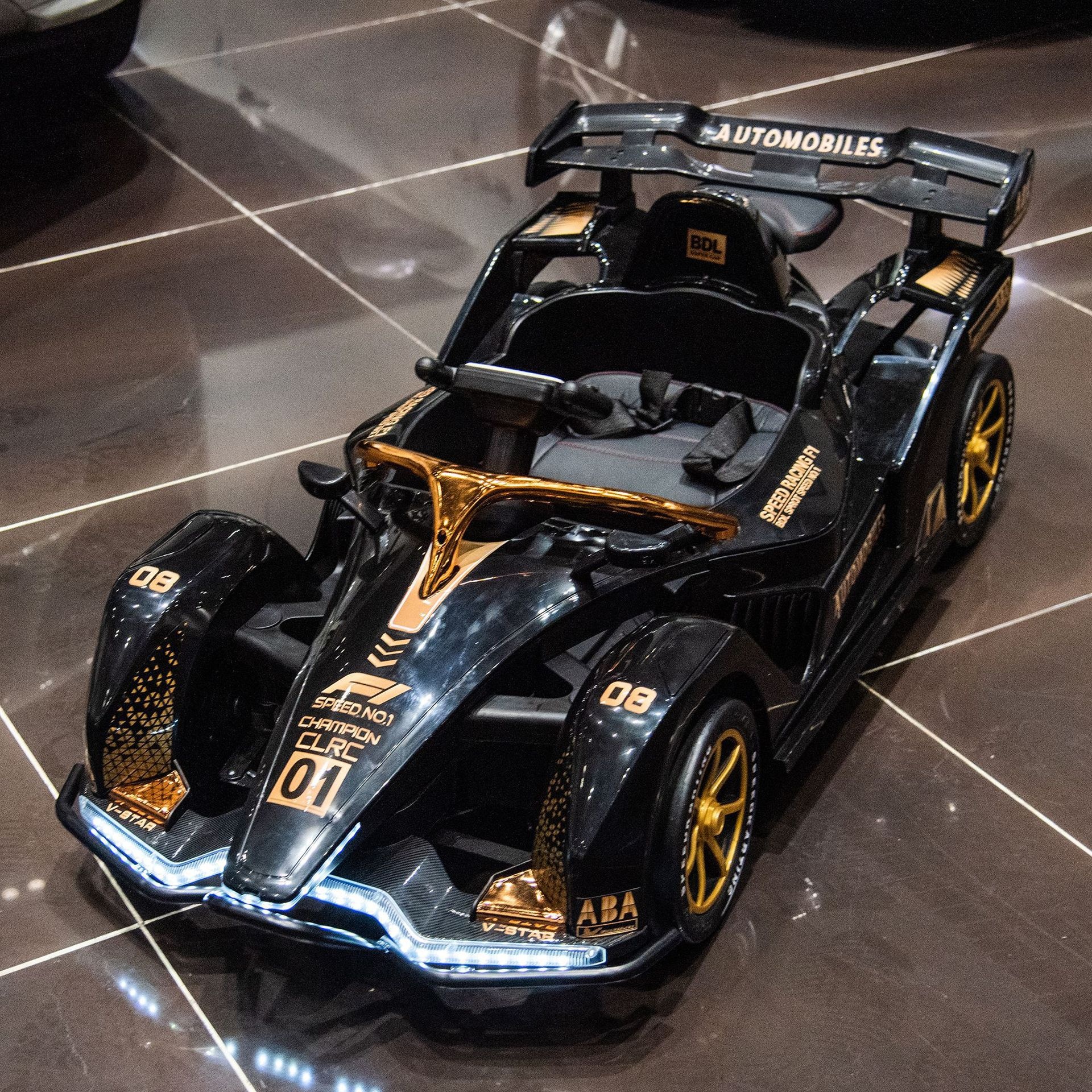 Children's Electric Car Kart Four-wheel Drift Remote Control Car Can Sit Adults And Children Double Toy Car S