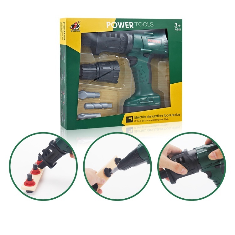 Play House DIYSimulation Power Tool Electric Drill Combination Boy Repair Tool Children's Educational Toy