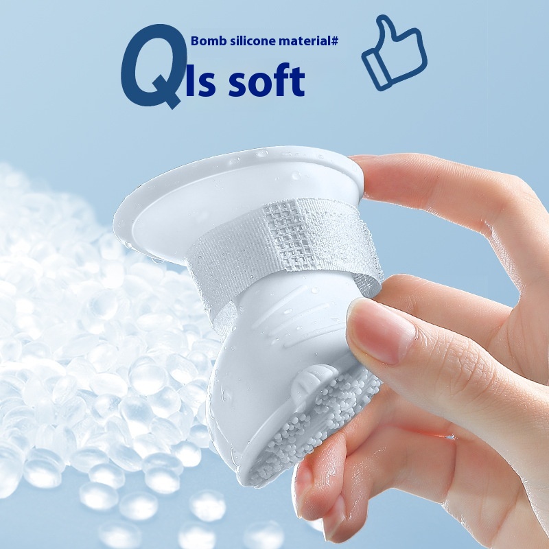 Cartoon Puppy Shoes Pomeranian Bichon Teddy Shoes Set Of4 Waterproof Rain Boots Foot Covers Pet Silicone Rain Boots