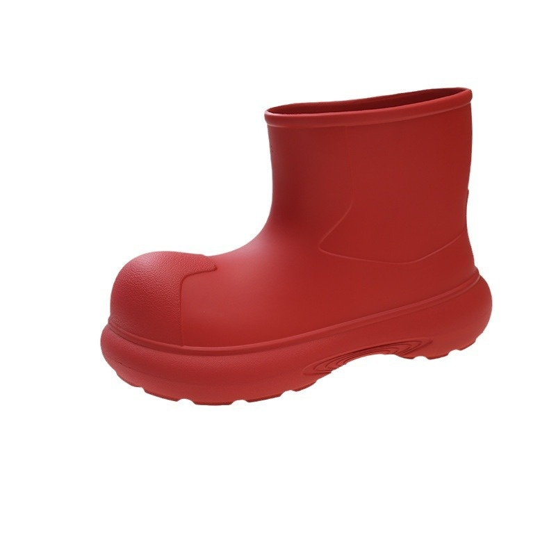 Rain Boots For Women Clown Shoes For Outdoor Wear Thick-soled Waterproof And Non-slip Rain Boots For Women Cute Short Boots
