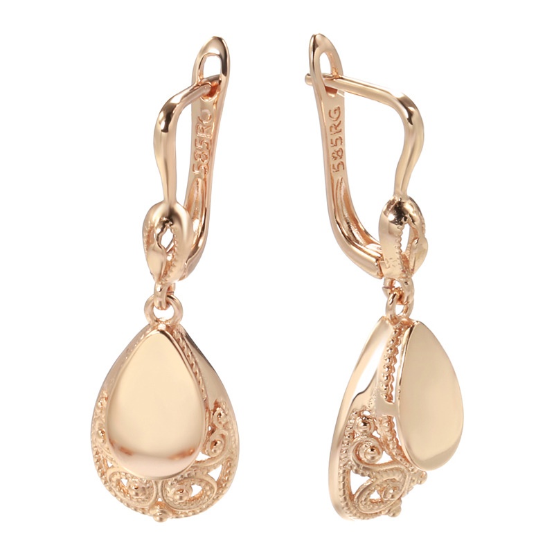 Style Earrings Niche Design Smooth Hollow Atmosphere Layered Ladies Earrings Accessories