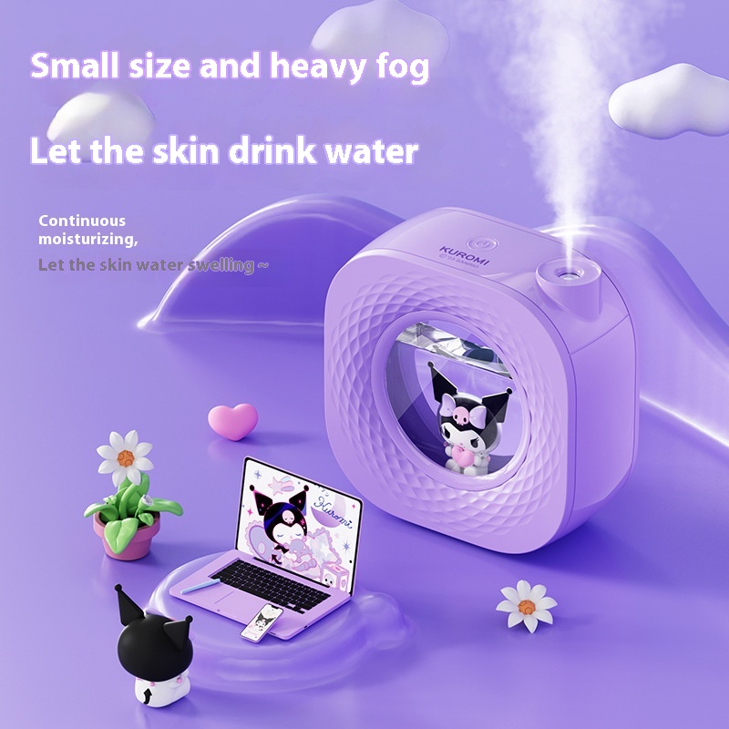 Mini Humidifier USBLarge Capacity Home Desktop Silent Charging And Plug-in Dual-purpose Atmosphere Light Water Replenishment Humidifier