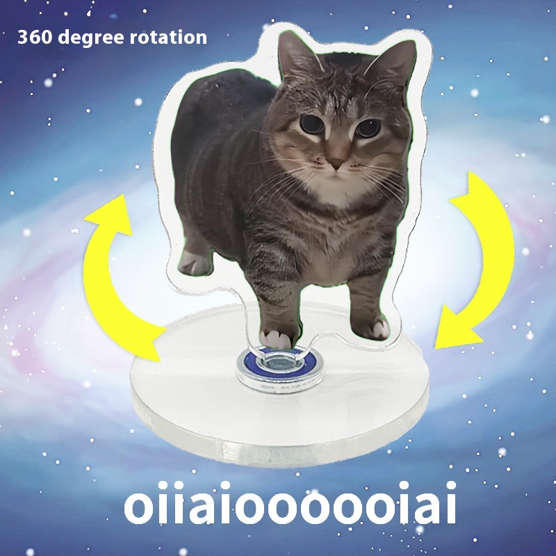Rotating Meme Cat Oiia Cat 360 Degree Rotatable